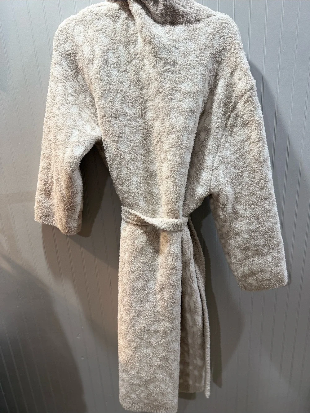 Gable & Belle Plush Shawl Collar Robe in Soft‎ Beige